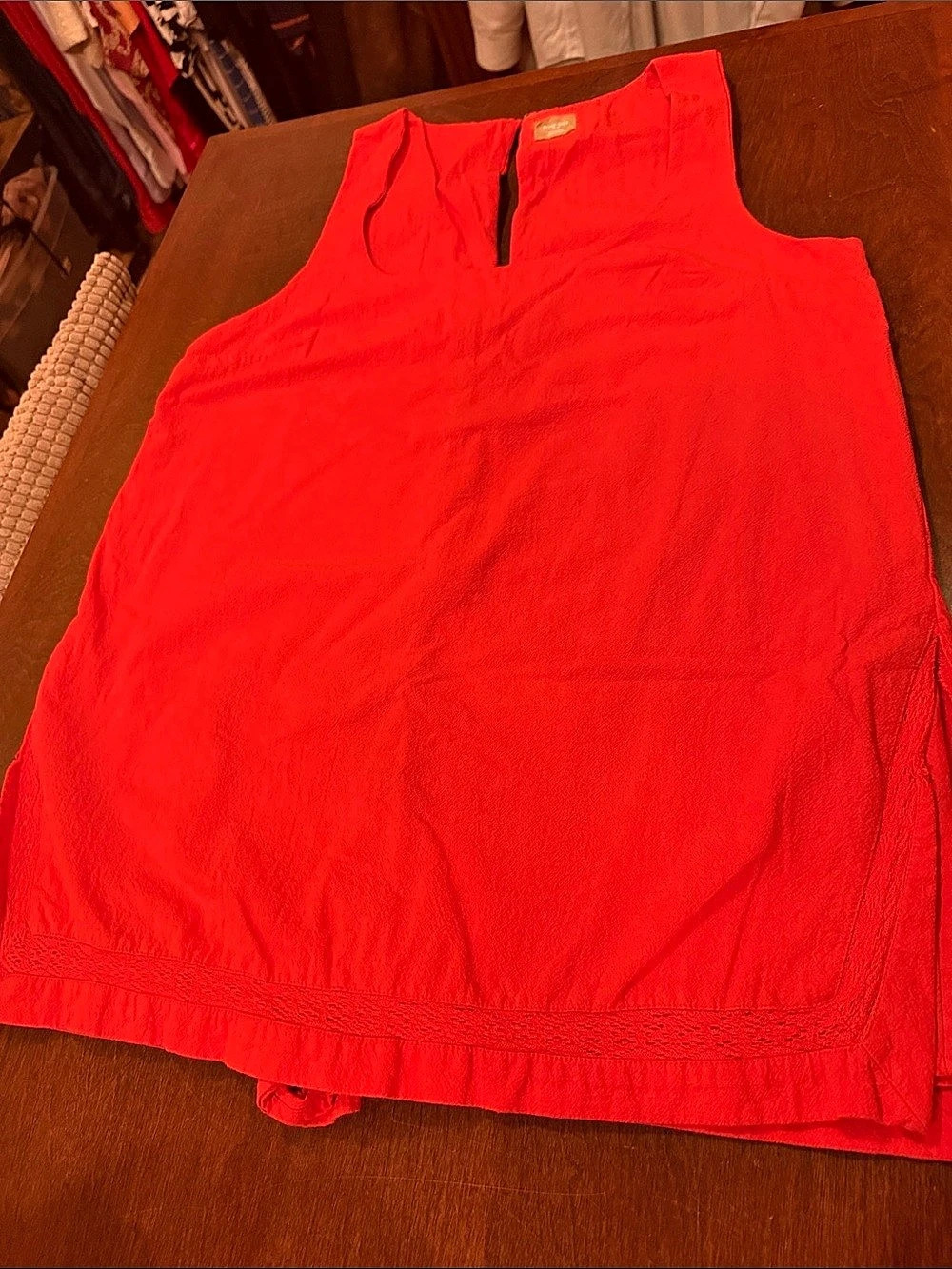 Free People free-est Red De Pesca Tunic Tank Top Medium